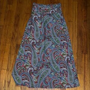 Paisley Print Maxi Skirt/ dress